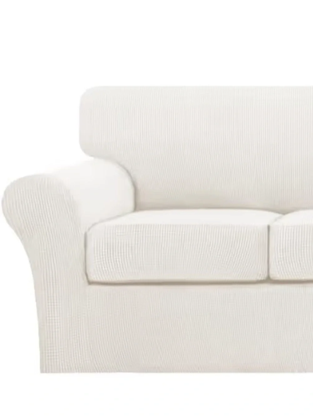 Pet-Friendly Sofa Slipcover Large (3-Cushion) - Porcelain - Picture 14 of 16